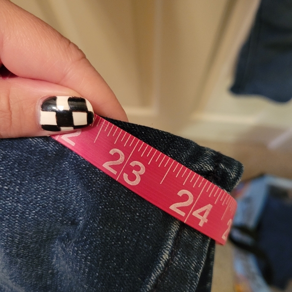 Express Paper Bag Dark Wash Jeans Size 12p - Picture 5 of 8